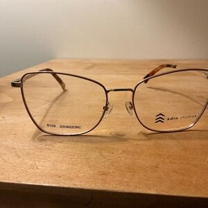 Adin Thomas Europa Eyeglasses AT 476. C1 54 17 140 Pink Silver